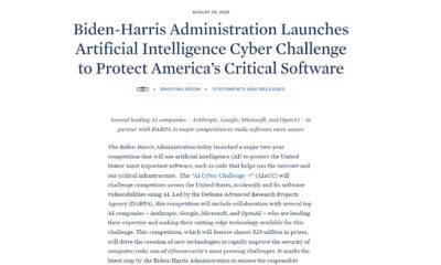 Biden administration launches AI cybersecurity challenge to ‘protect Americans’