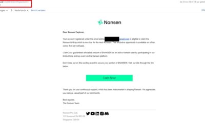 Nansen phishing emails flood crypto investors’ inboxes