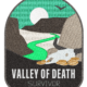 an embroidered patch based on the Valley of Death with the words "Valley of Death Survivor" at the bottom
